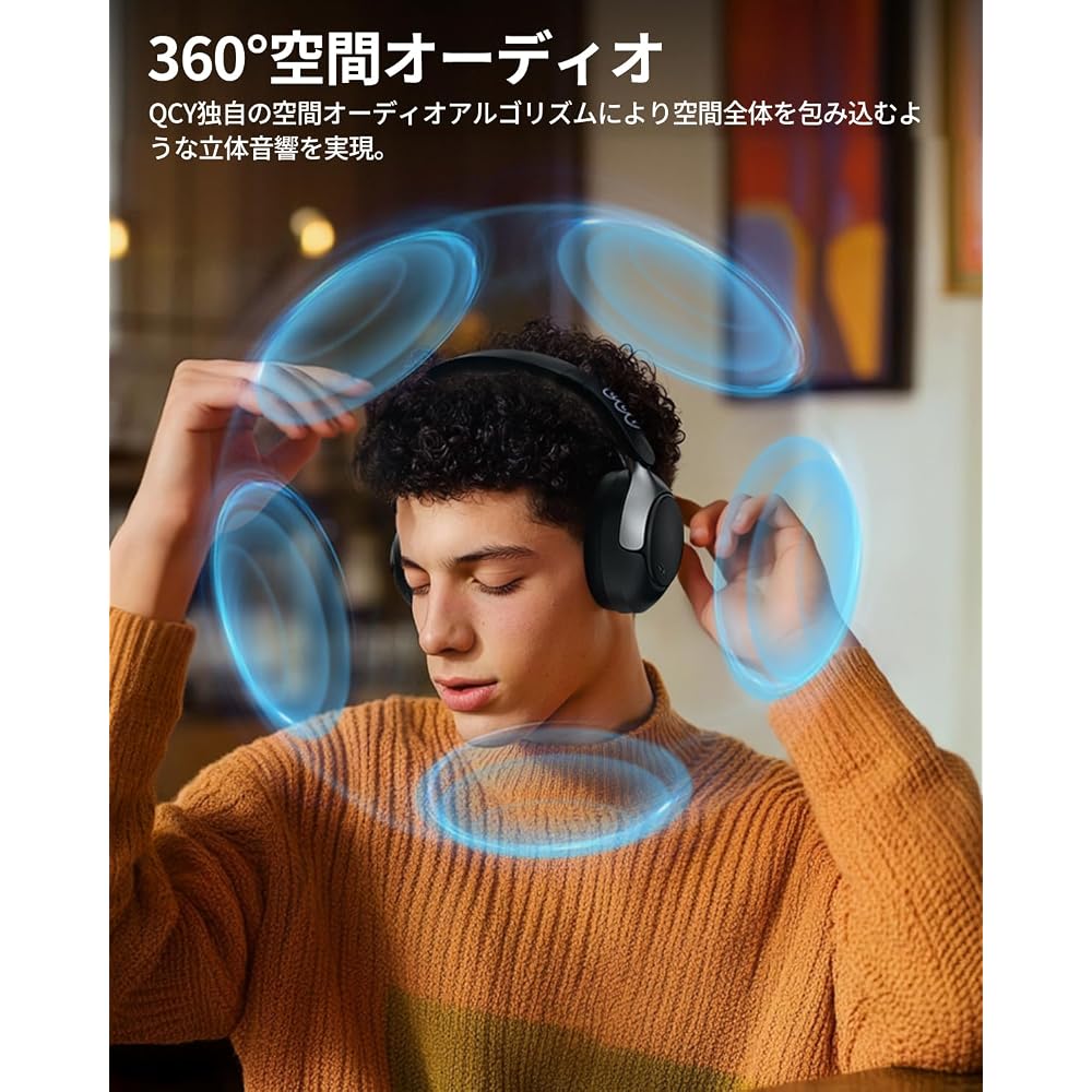 [VGP 2025 Award] QCY H3PRO Headphones, Wireless Headphones, Bluetooth 5.4, Noise Cancelling, Wire...