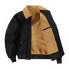 Men's Cotton Jacket with Added Fleece, Cotton Jacket with Thickened Outer Layer, Men's Jacket with Added Fleece