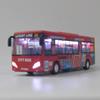 1/32 Scale City Double Decker Bus Toy Die Cast Pull Back Vehicles Mini Bus Model Car Toys Lights and Music