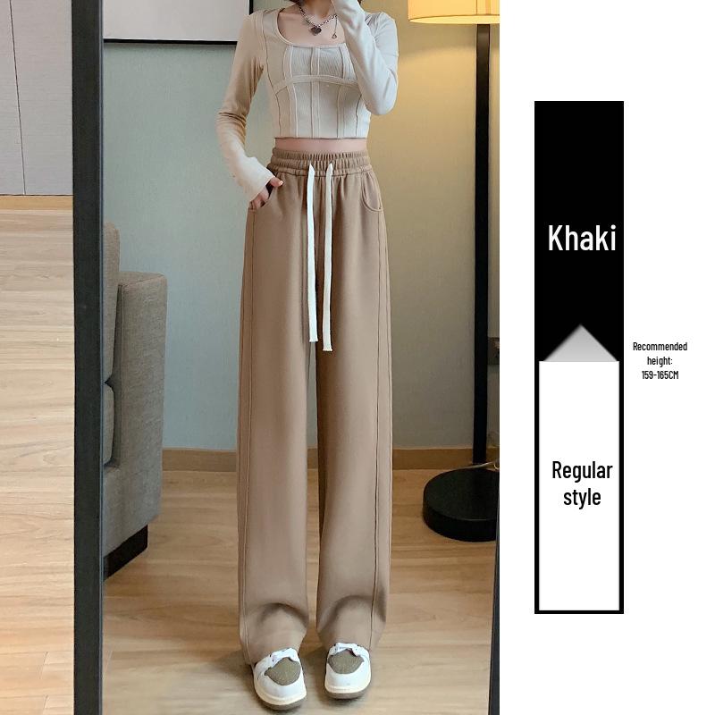 

Women s High Waist Wide Leg Sweatpants - Spring/Autumn 2025 Casual Loose Fit M (96-110 kg)