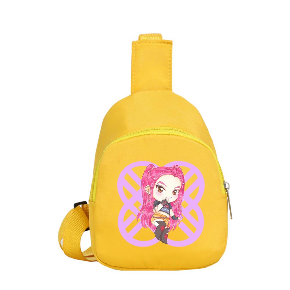 Zaino Petto Kawaii Stampato Anime K-Pop Cacciatori di Demoni per Ragazzo Ragazza Borsa a Spalla Studente Borsa a Tracolla Portatile Regalo di Natale per Bambino