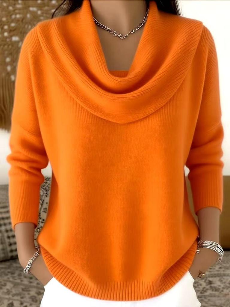 In-Stock 2025 Sequin Shiny Loose Knit Sweater for Autumn/Winter
