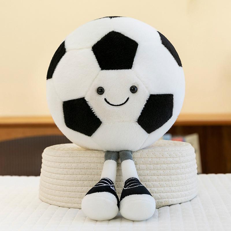 Plush Soccer Ball Toy With Legs For Kids And Home Decor Fun