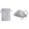 5Pcs Linen Gift Drawstring Bag Travel Package Cosmetic Coin Storage Purse Pouch