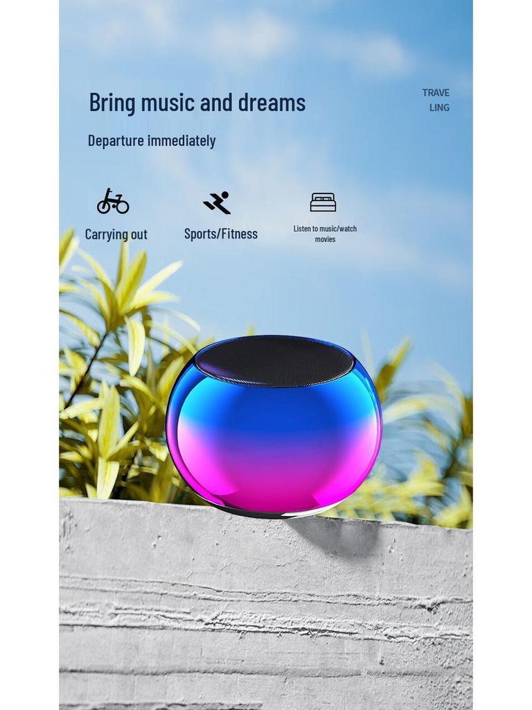 Portable Bluetooth Speaker - High-Quality HIFI Stereo Sound, Mini, Wireless, Internet Favorite, Ideal for Students (Model XCM4)