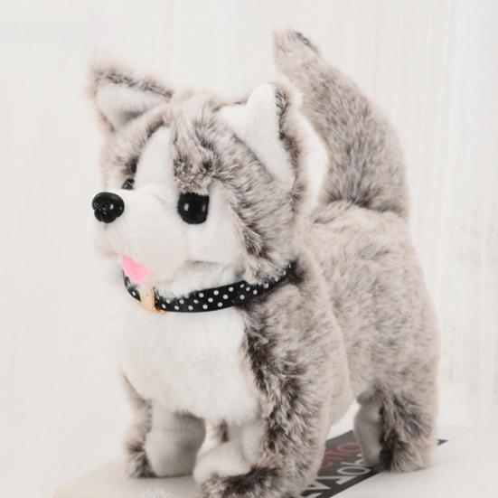 Electric Plush Dog Cognitive Ability Interactive Ability Fine Workmanship Barking Walking Electric Dog Plush Toys for Kids