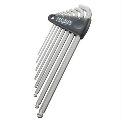 Engineer Kugelkopfschlüsselsatz, lang, kurz, 8-teilig, TWB-02