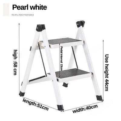 Household Indoor Two-step Ladder Hospital Small Staircase Step Stool Stainless Steel Single Double-layer Footstool Ladder
