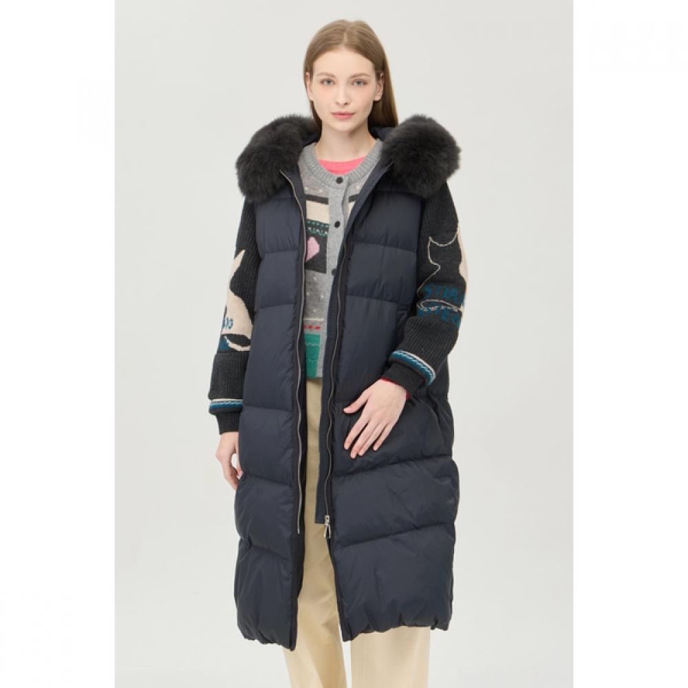 

Benetton Knit Block Duck Down Jumper Bapde6561 DARK GRAY (DG)/42(55)