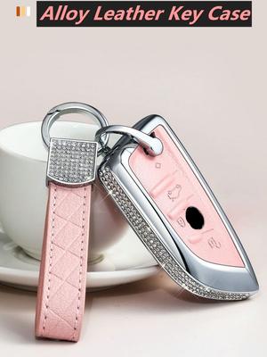 Diamond Leather Car Key Case Cover Key Cover Case For Bmw X5 F15 X6 F16 G30 7 Series G11 X1 F48 F39 Car Shell Car-Styling