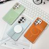 Soft fine ring magnetic suction for Samsung S26ultra matte mobile phone case S24PLUS skin feeling PC protective case S25