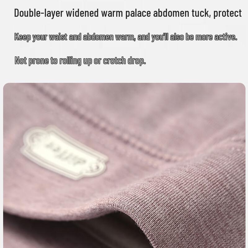 Langsha Women's High-Waisted Wool-Filled Thermal Leggings