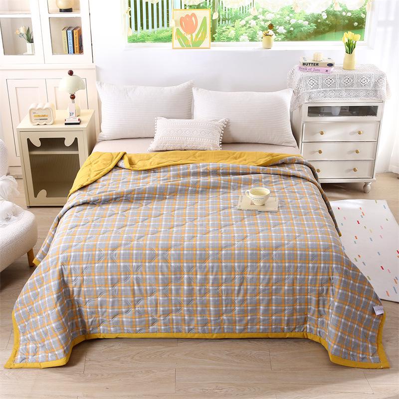 Comfortable Breathable Cotton Summer Quilt - Washable AC Quilt with Gift Box Packaging