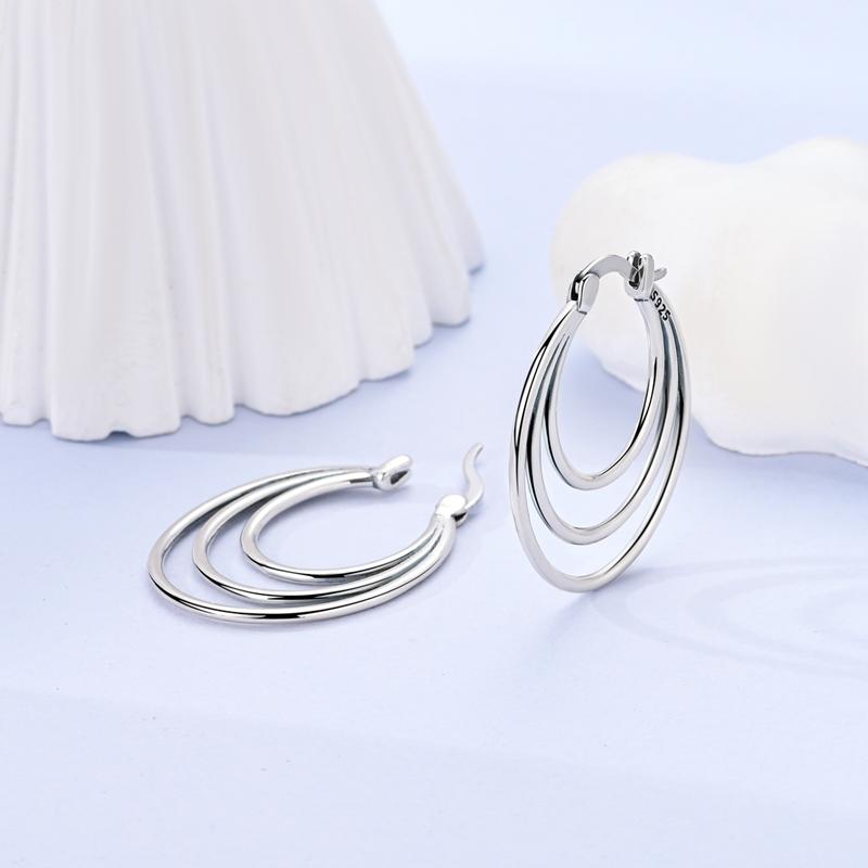 925 Silver Earrings Starry Pearl Devil Eye Simple Drop Stud Hoop Earrings for Women Girl Fashion Jewery Accessories