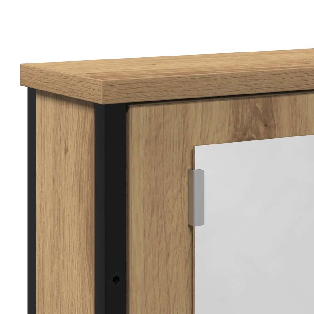 Bathroom Mirror Cabinet Artisan Oak 42 X 12 X 60 Cm Particleboard