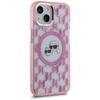 Karl Lagerfeld Klhmp15Mhmckmhp Iphone 15Plus 6.7 Różowy/Pink Iml Monogram Karl&Choupette Head Magsafe