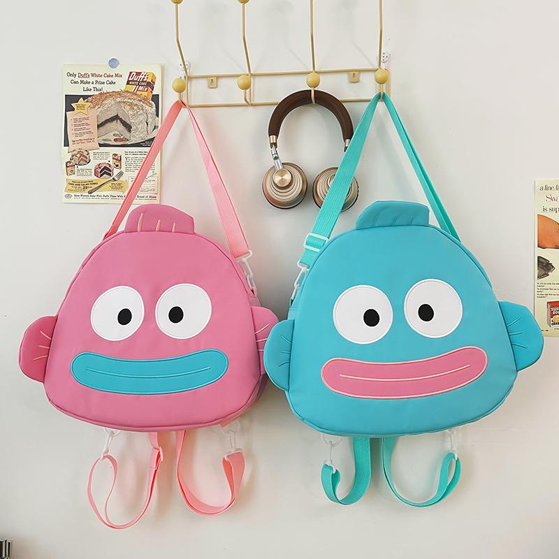 Ugly Cute Cartoon Boys And Girls Backpack Cute Funny Big Mouth Children'S Backpack Kindergarten Large Capacity Student Schoolbag