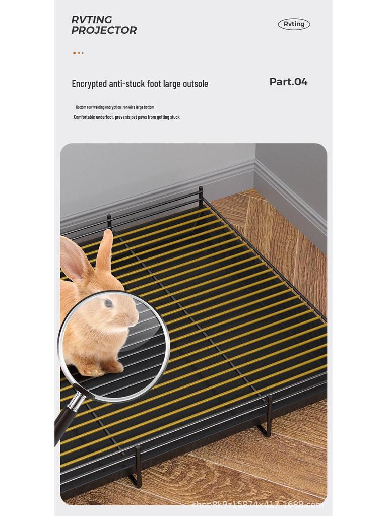 Extra Large Rabbit & Guinea Pig Cage with Toilet - Spacious for Household Pets