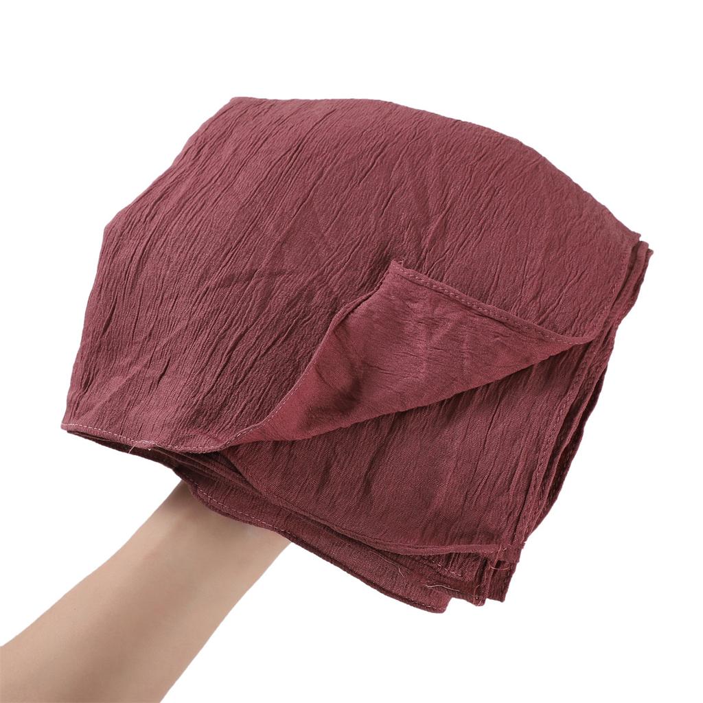 Soft Wrinkled Long Scarf For Women Summer New Solid Color Sunscreen Crumpled Scarves Shawl Foulard Viscose Female Wrap Shawls