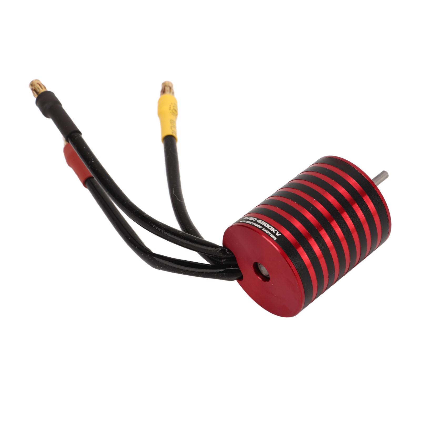 

2430 Brushless Motor Large Torsion Fast Heat Dissipation Waterproof RC Car Motor for Traxxas 1 16 1 18 RC Car 6300KV