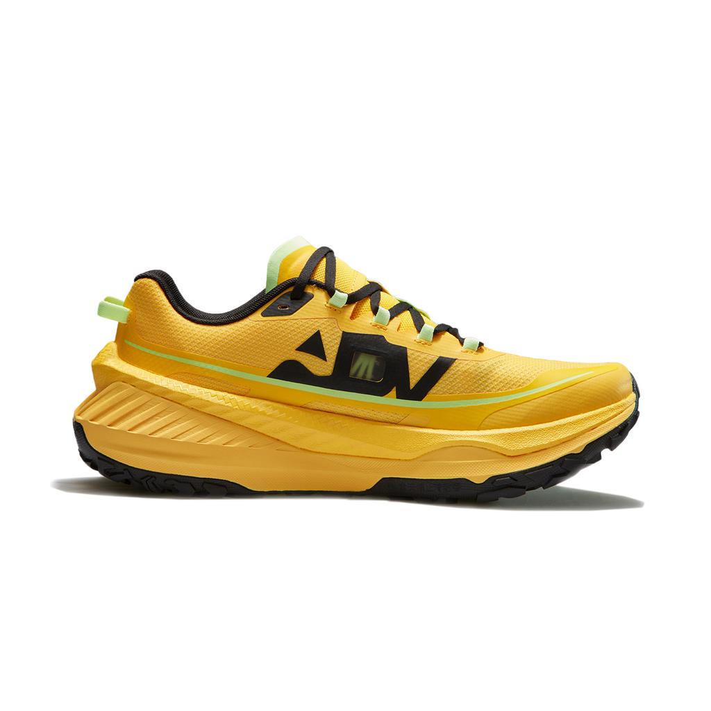 New LiNing Cushioned Slip Resistant Abrasion Resistant Low Top Trail Running Shoes Men's Yellow ARNT003-1