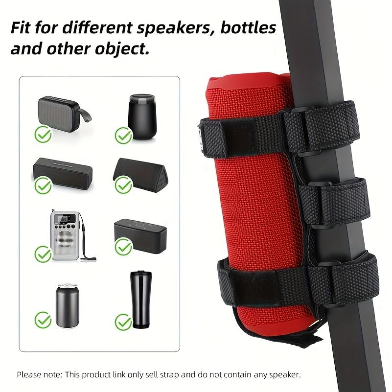 Portable Speaker Mount for Bike/Golf Cart/Boat Railing, Adjustable Speaker Holder for Most Bluetooth Wireless Speakers