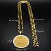 Crystal Tetragrammaton Yahweh Hebrew Alphabet Necklace Men Stainless Steel Male Je Christian Israel Necklaces Jewelry ZZZ502