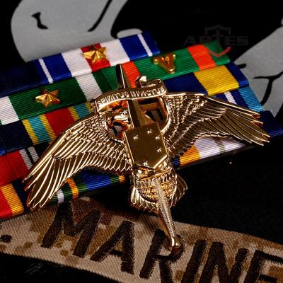 USMC Odznak kvalifikace pro róbu Odznak MARSOC Odznak pro vojenského fanouška Kovový odznak Kreativní nárameník Odznak na límec