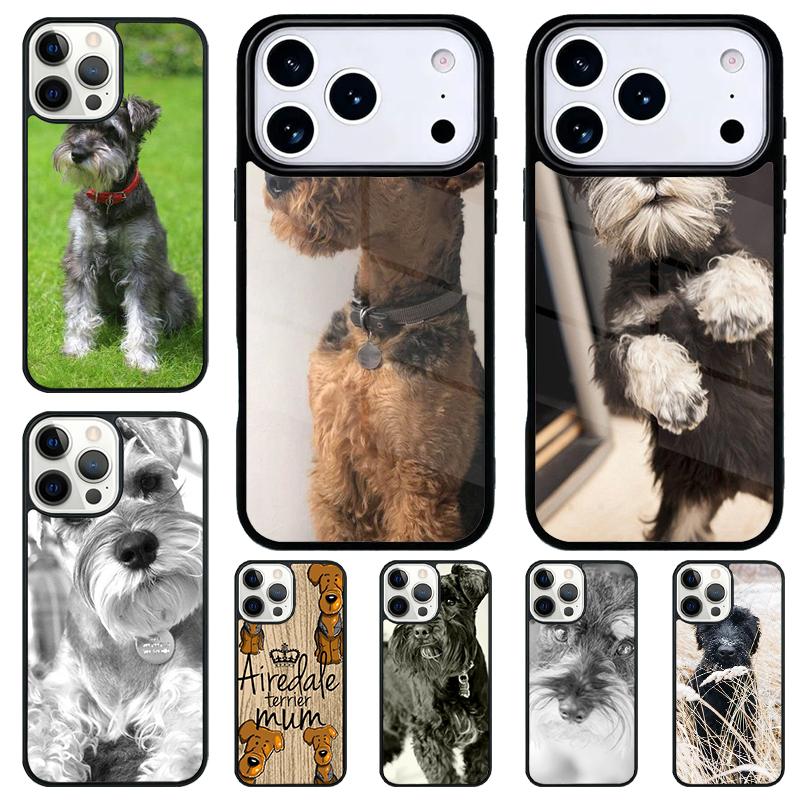 Airedale terrier cute mum dog Phone Case for iPhone 17 Air 16 15 11 12 14 13 Pro Max Shockproof Cover
