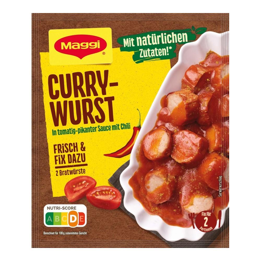 German Maggi Cooking Sauce Fix - Currywurst 30G (2 Portions)