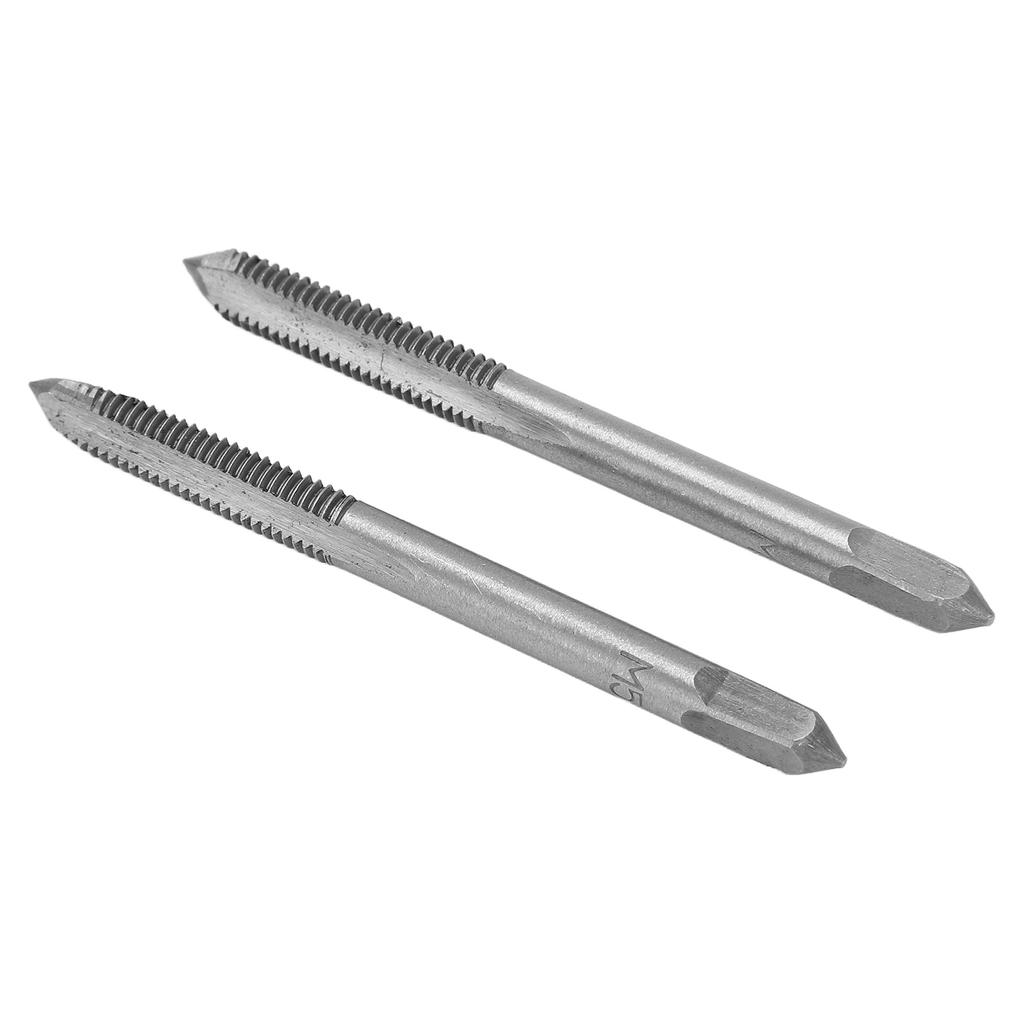 2PcsCelsiusSet   Machine Tap High Speed Steel 3 Straight Flutes Screw Thread Tapping Tool