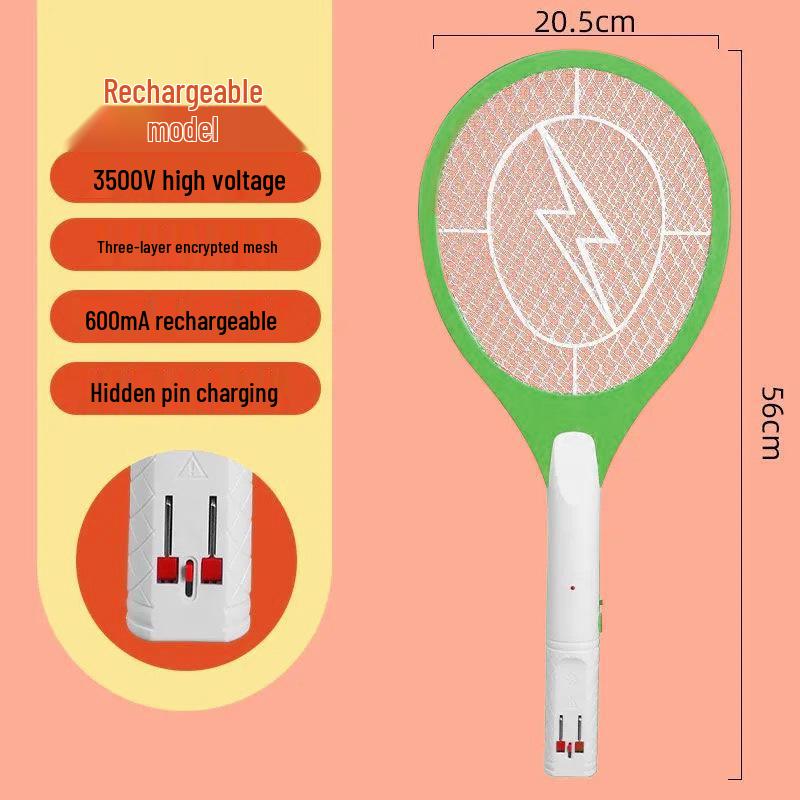 Rechargeable Electric Mosquito Swatter with Lithium Battery Mosquito Repellent - Fly Killer and Mosquito Killer.