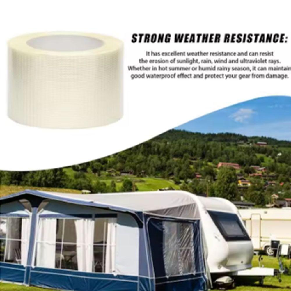 

Waterproof Adhesive Tent Repair Tape Shelter Canopy Patch Tape Inflatable Boats Cover 8cm*10m-Repair Tape