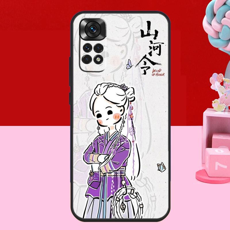 WORD OF HONOR Shan He Ling Cartoon Case For Xiaomi Redmi Note 14 13 12 11 10 15 Pro Plus Redmi 15 C 13C 10C 12C 14C Soft Cover
