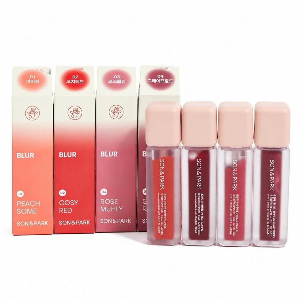 SON&PARK Arti Water Blur Tint 4 Color Set 4.4g × 4 (DAISO Korea)