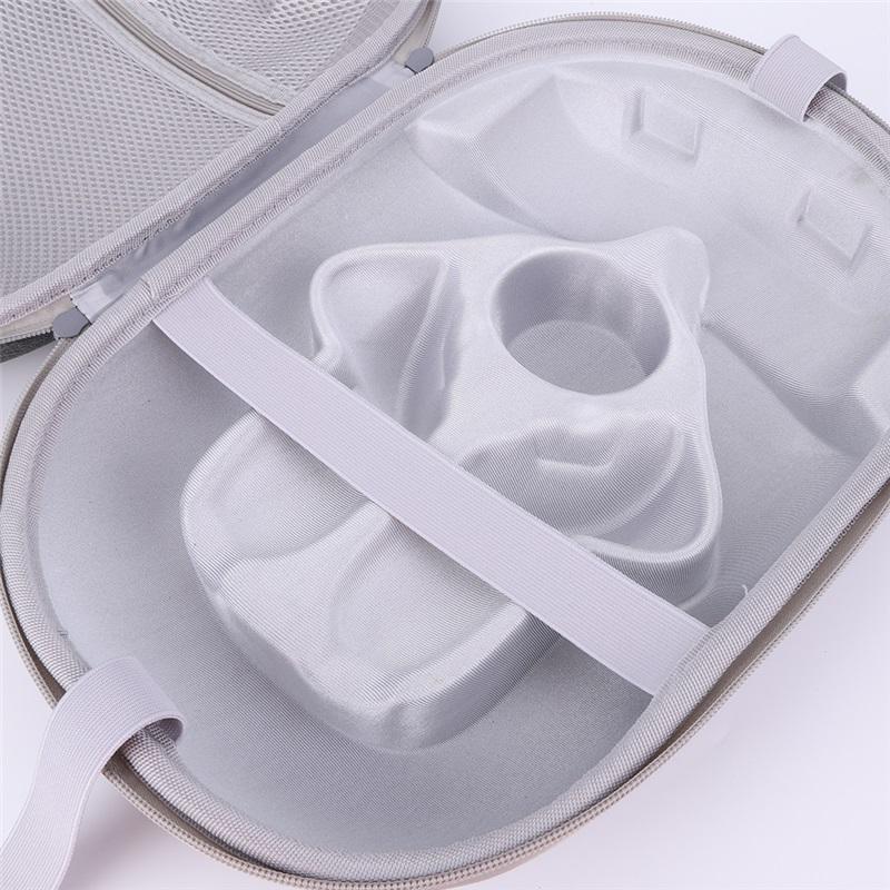 Robuste Tragekoffer Mehrfache Fächer Tragbare Reisekoffer mit Netztasche Schutzhülle für Meta Quest 3S VR Zubehör