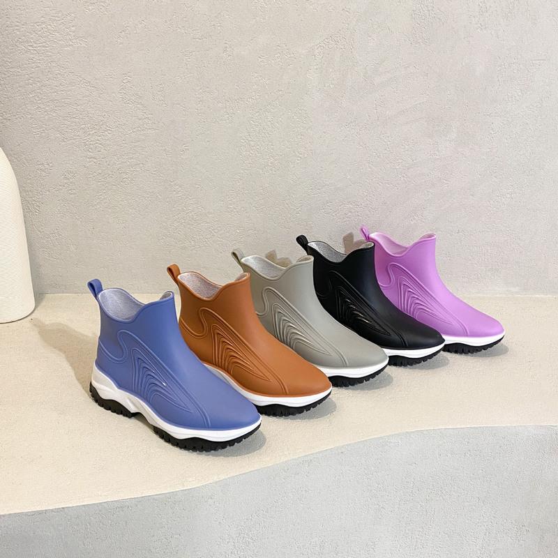 Rain Boots for Women Platform Shoes Kitchen Garden Waterproof Work Rainboots Fashion Non-slip Thicken Rain Boots Botas De Mujer