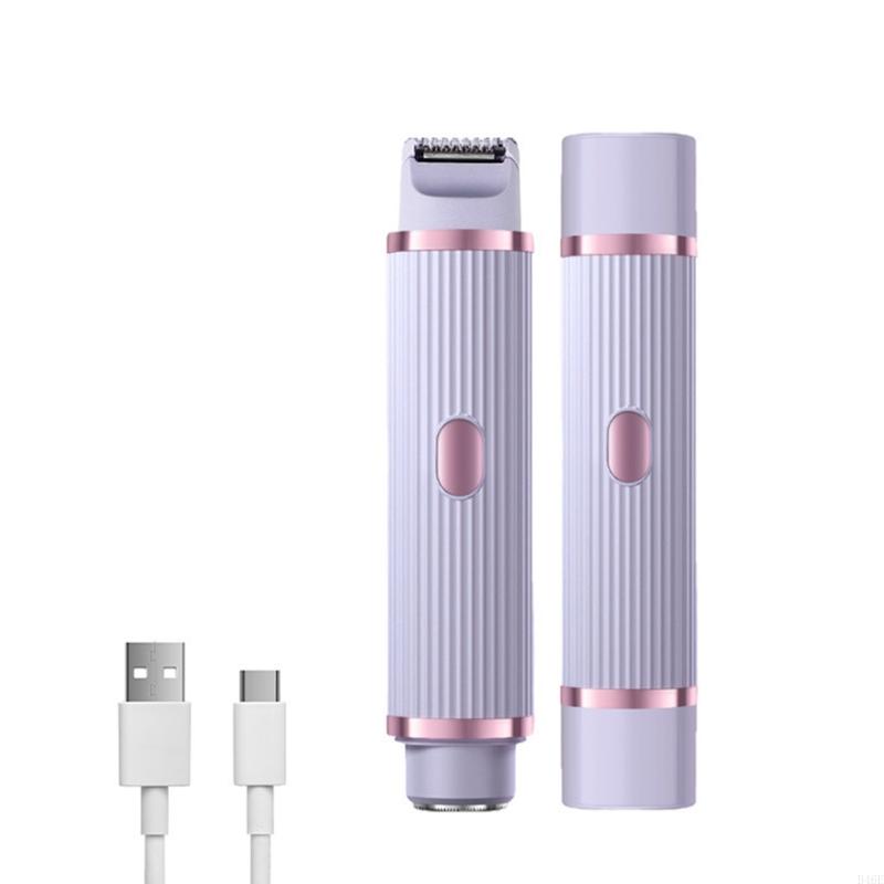 

B46E 2 в 1 Женский триммер для тела Перезаряжаемая беспроводная электрическая бритва для женщин Водонепроницаемый триммер для волос для влажного и сухого использования