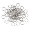 50pcs Stainless Steel 1/1.2mm Thick 6 8 10 12 14mm Twist Open Jump Rings for DIY Jewelry Making Findings for Earrings Necklace