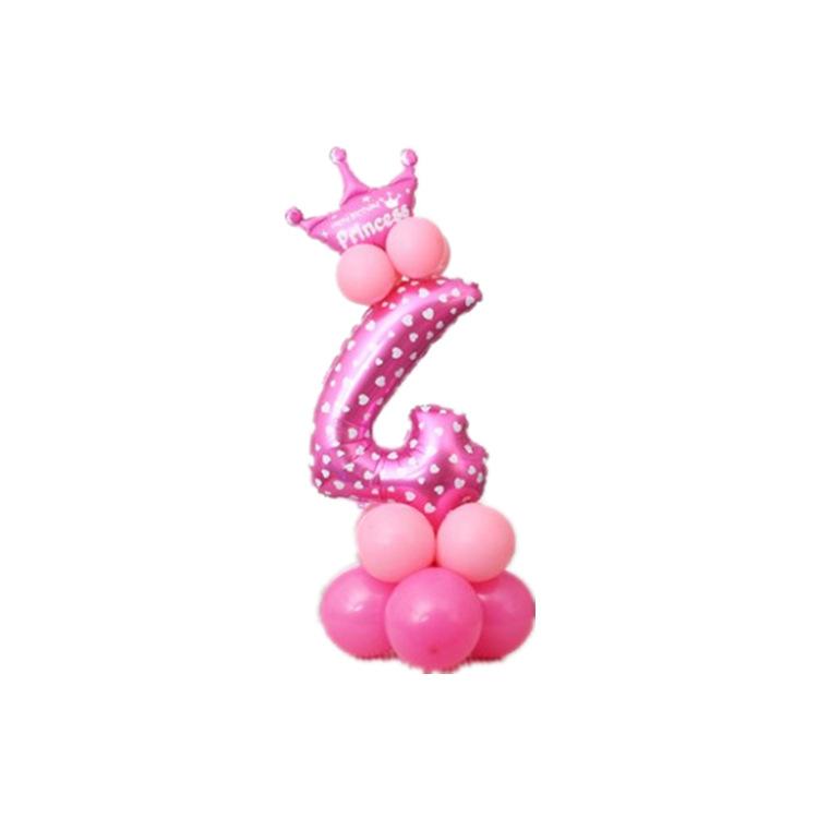 2pcs Birthday Party Aluminum Balloon