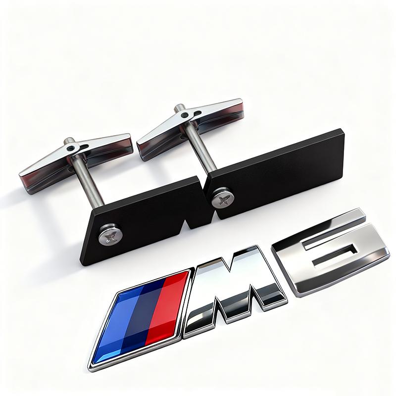 Car Front Grille M Badge Emblem Decoration Accessories Sticker For BMW M E46 E90 E60 F30 F10 E39 E36 F20 G30 G20 E87 E92 E91 E30 pdzr82