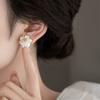 Flower Earrings Design Light Luxury High-End Stud Earrings Temperament Versatile Ear Jewelry