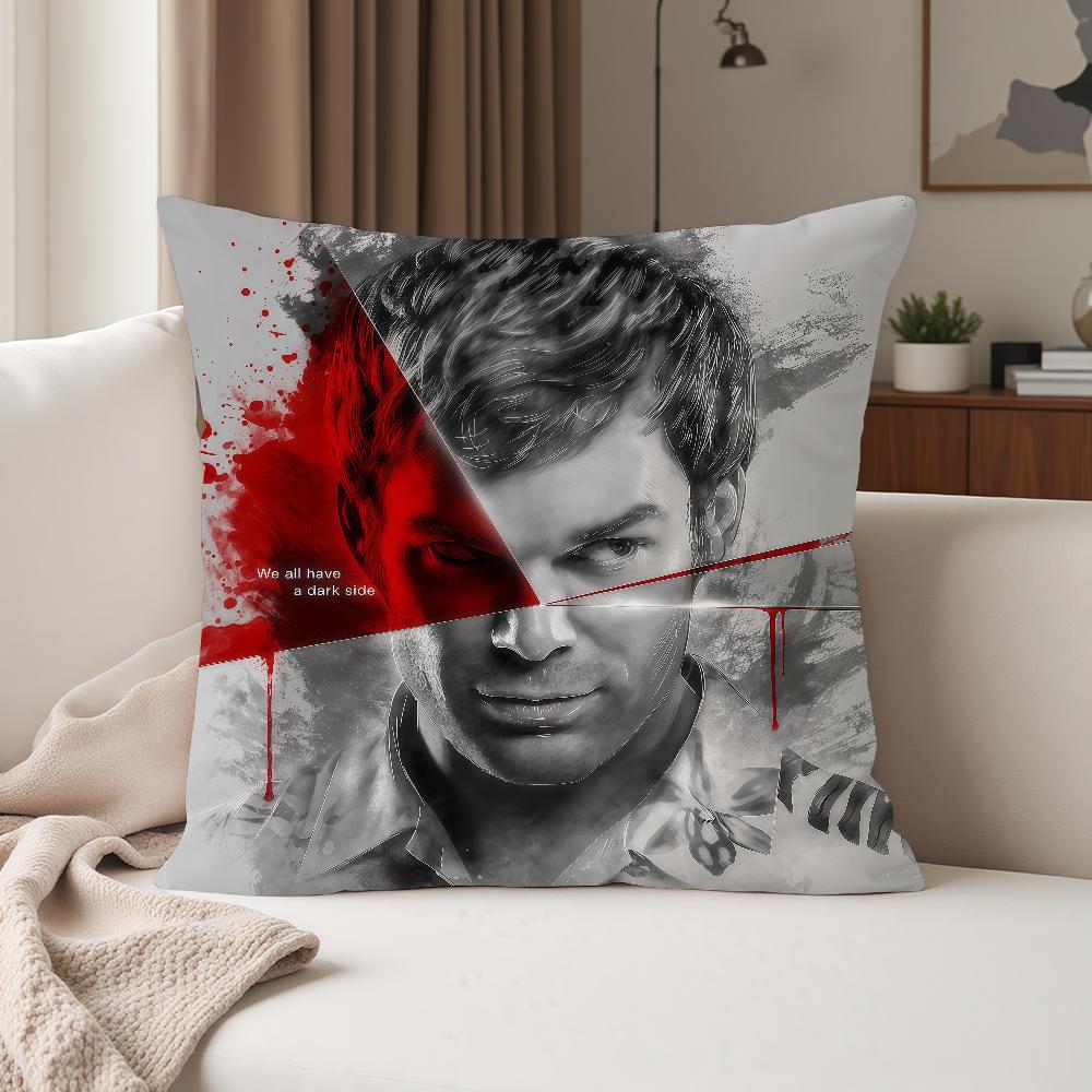 

HOT TV DDexter Pillow Case Suitable For Bedrooms Living Rooms Cars Home Decoration 30cmx30cm