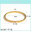 Durable Stainless Steel Bangle With Spring Closure For Trendy Daily Accessory Use