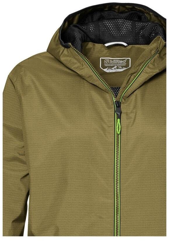 Killtec Jacket with Functional Hood Windproof and Waterproof Jacket Moss Green
