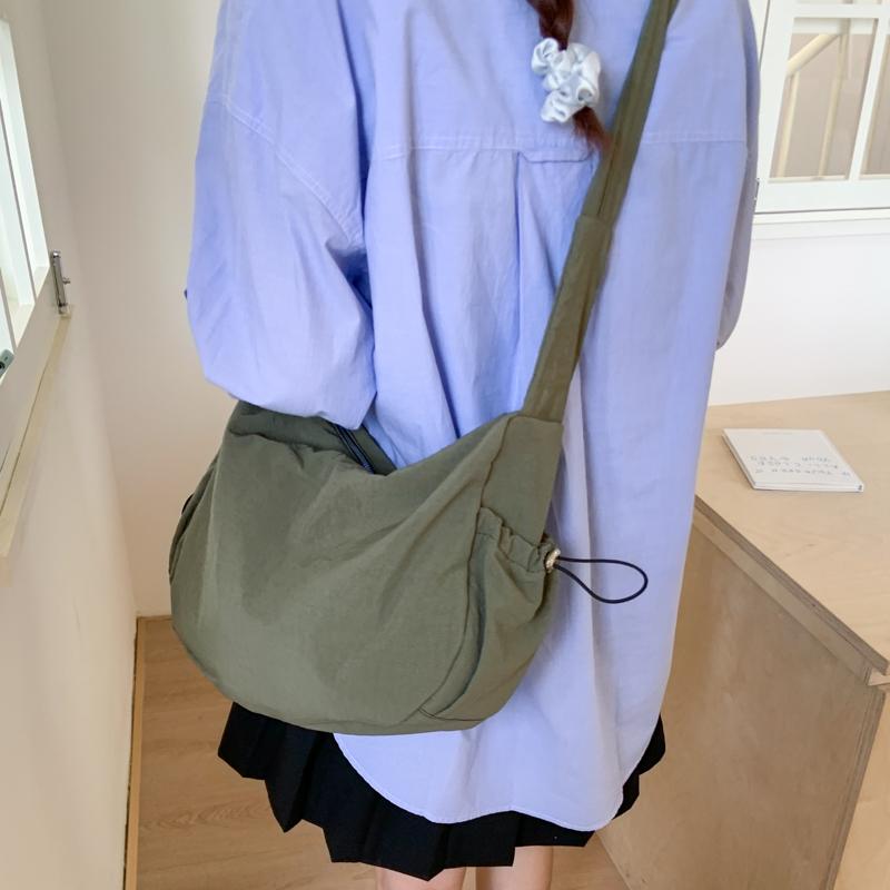 Women's Large Capacity Shoulder Bag Solid Color Crossbody Bag