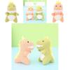 Adorable Korean Style Small Plush Dinosaur Keychain Miniature Dinosaur Stuffed Toy