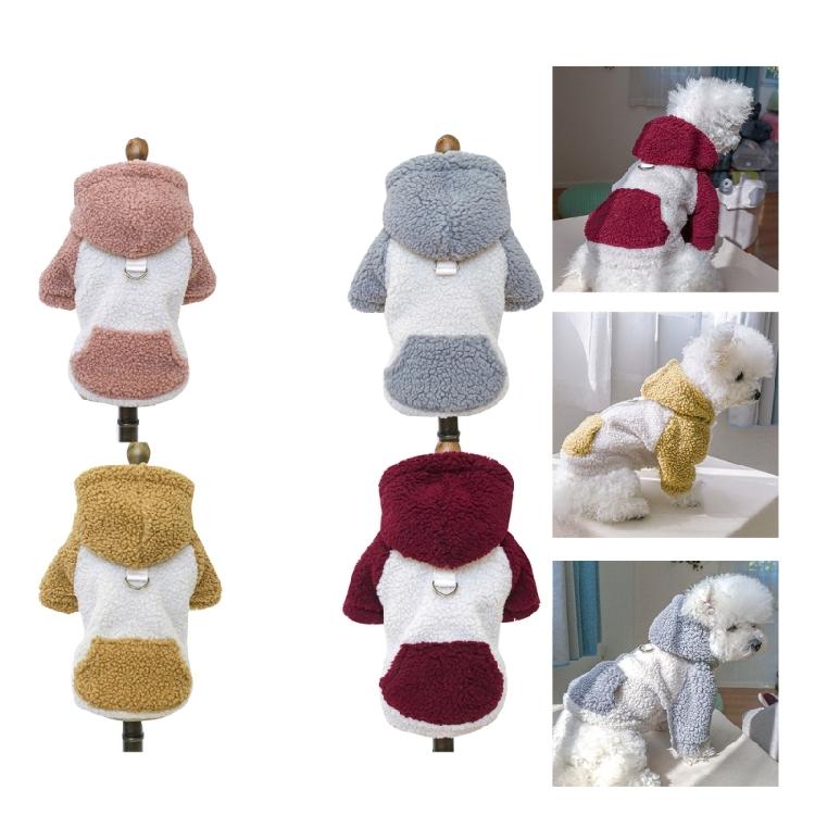Outdoor Dog Warm Fleece Brushed Sweatshirts Jackets Vest for Small Medium Dogs
