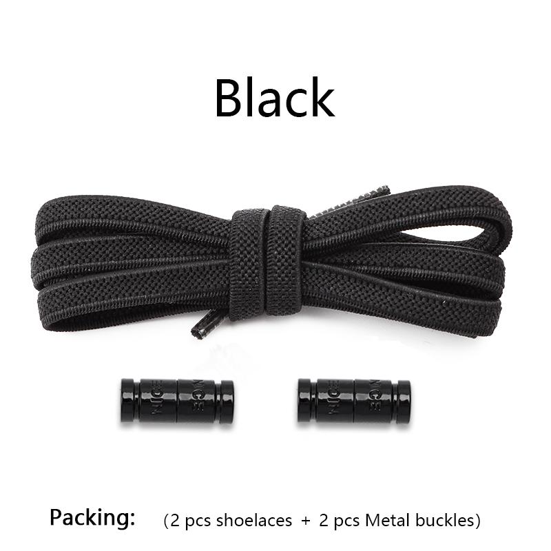 New Elastic Laces Sneakers Capsule Lock Boots Shoelaces Without ties Kids Adult No Tie Shoe laces Flat Rubber Shoelace for Shoes