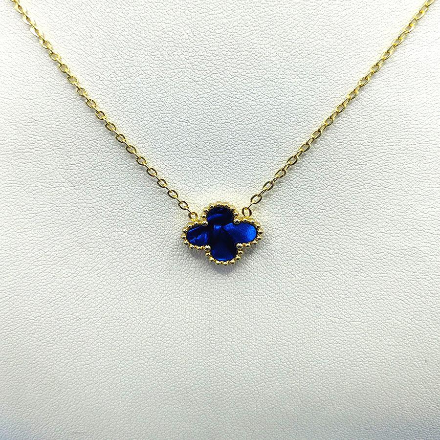 

13мм Подвеска Легкая Роскошь Четырехлистный Клевер Титановая Сталь Простой Модный Тренд Ожерелье Ювелирные Изделия 18K